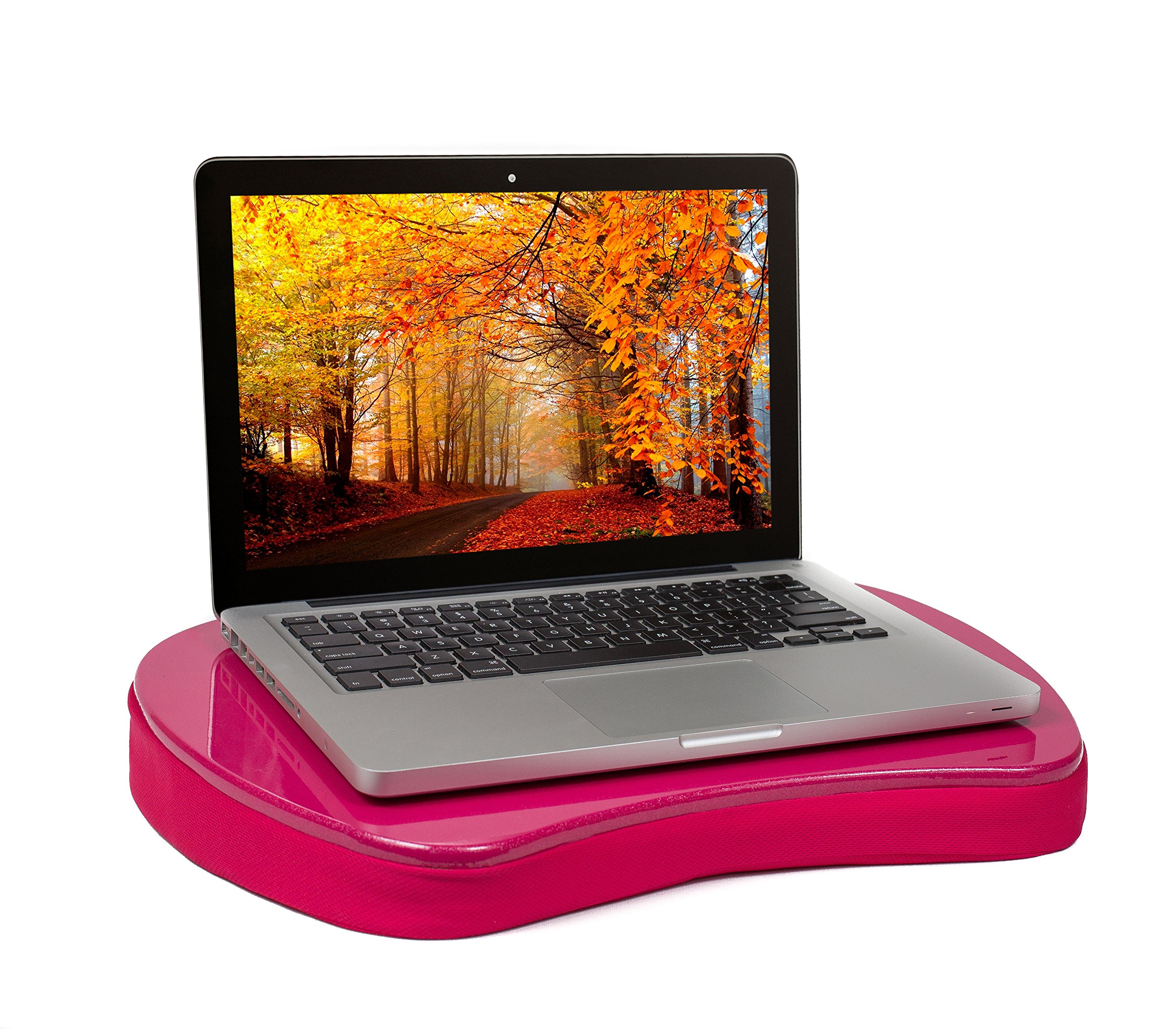 Mini Lap Desk with Memory Foam Cushion - Portable Laptop Tray for 15