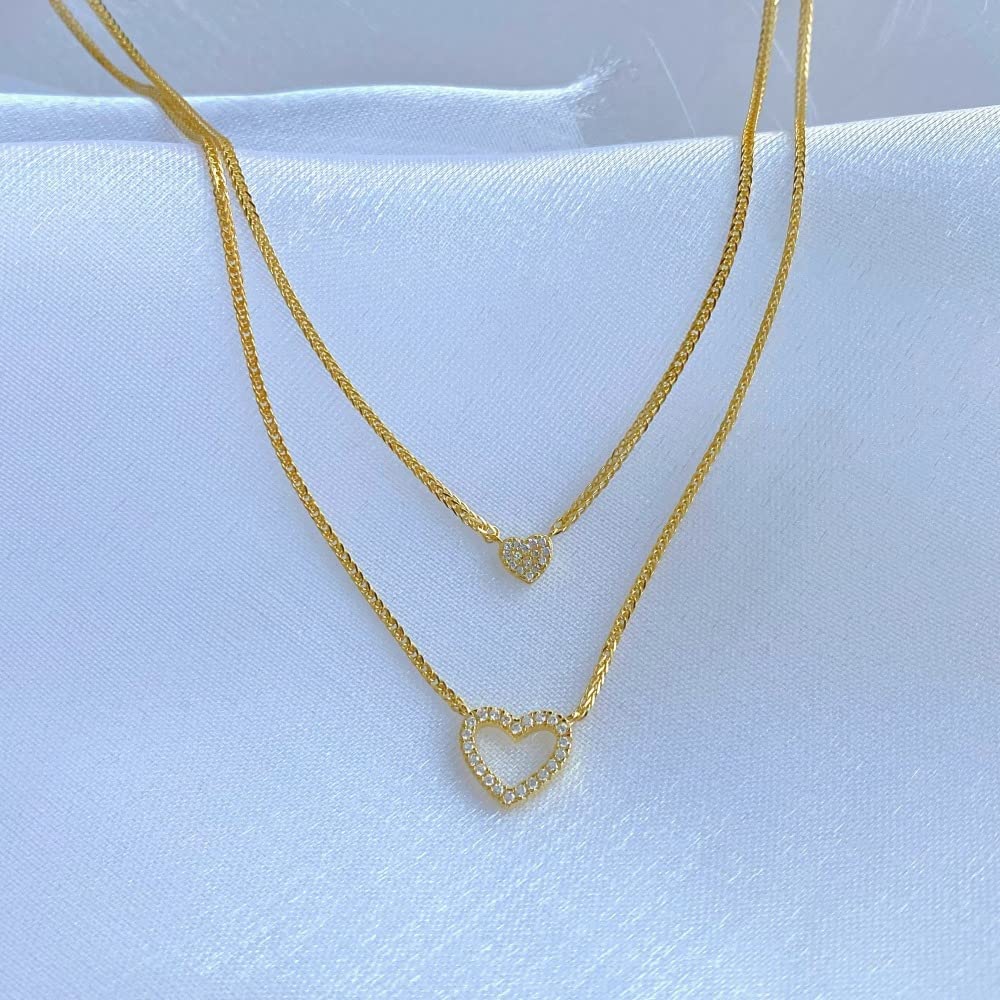 1/2 PCS S925 Sterling Silver Necklaces for Women and Girls - Gold/Rhodium Plated, Waterproof & Tarnish-Resistant Jewelry for Everyday Wear, Gifts & Special Occasions