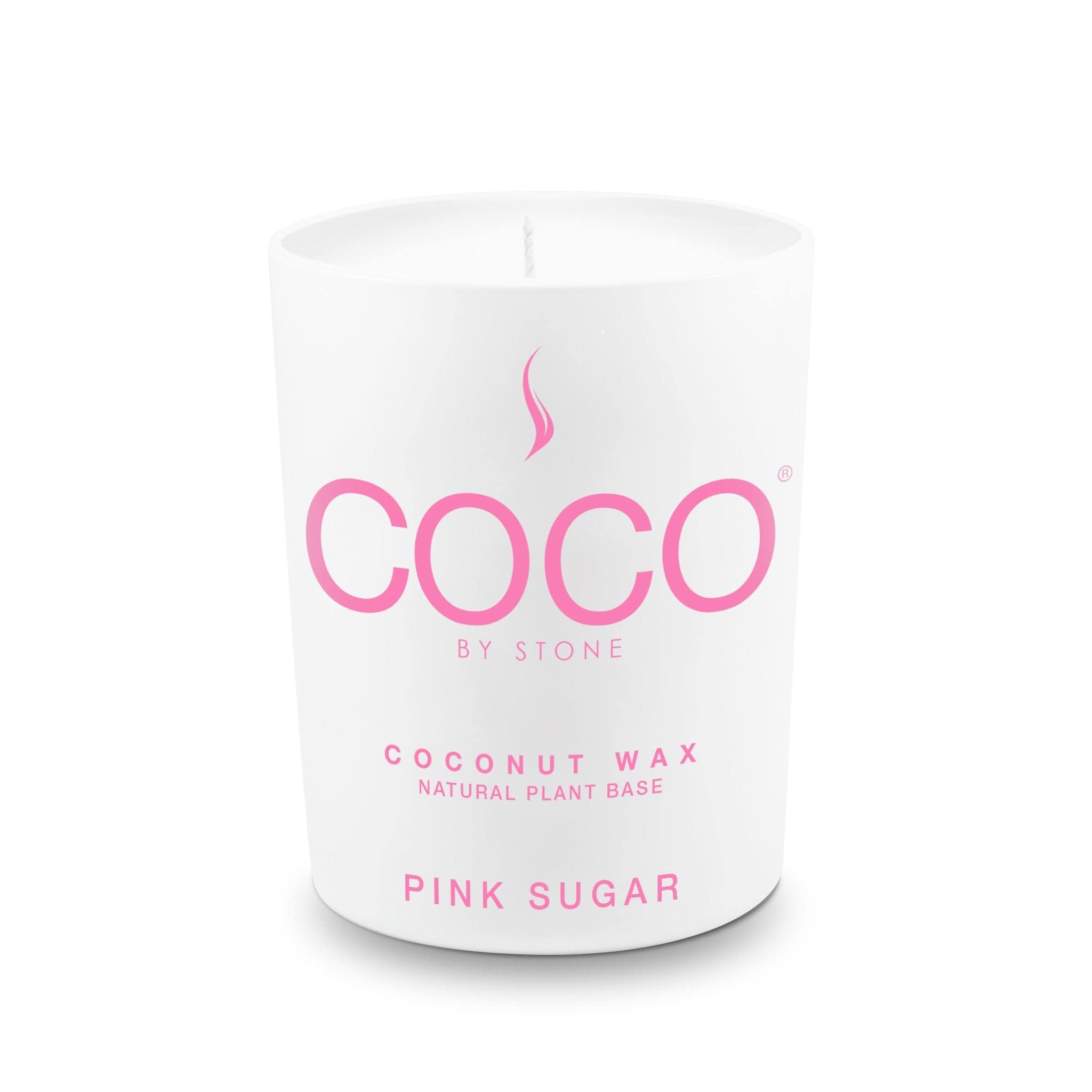 6.5oz Coconut Apricot Wax Candle | Pink Sugar Scented Home Fragrance | Vegan, Cruelty-Free & Clean Burning | Hand Poured Single Wick Candle for Relaxation, Meditation & Home Decor