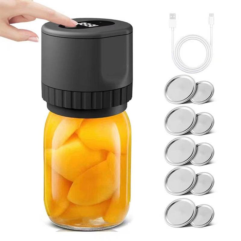 JarGuard Electric Vacuum Sealer Kit - Airtight Food Preservation System for Mason Jars | Perfect for Meal Prep, Sous Vide & Long-Term Food Storage