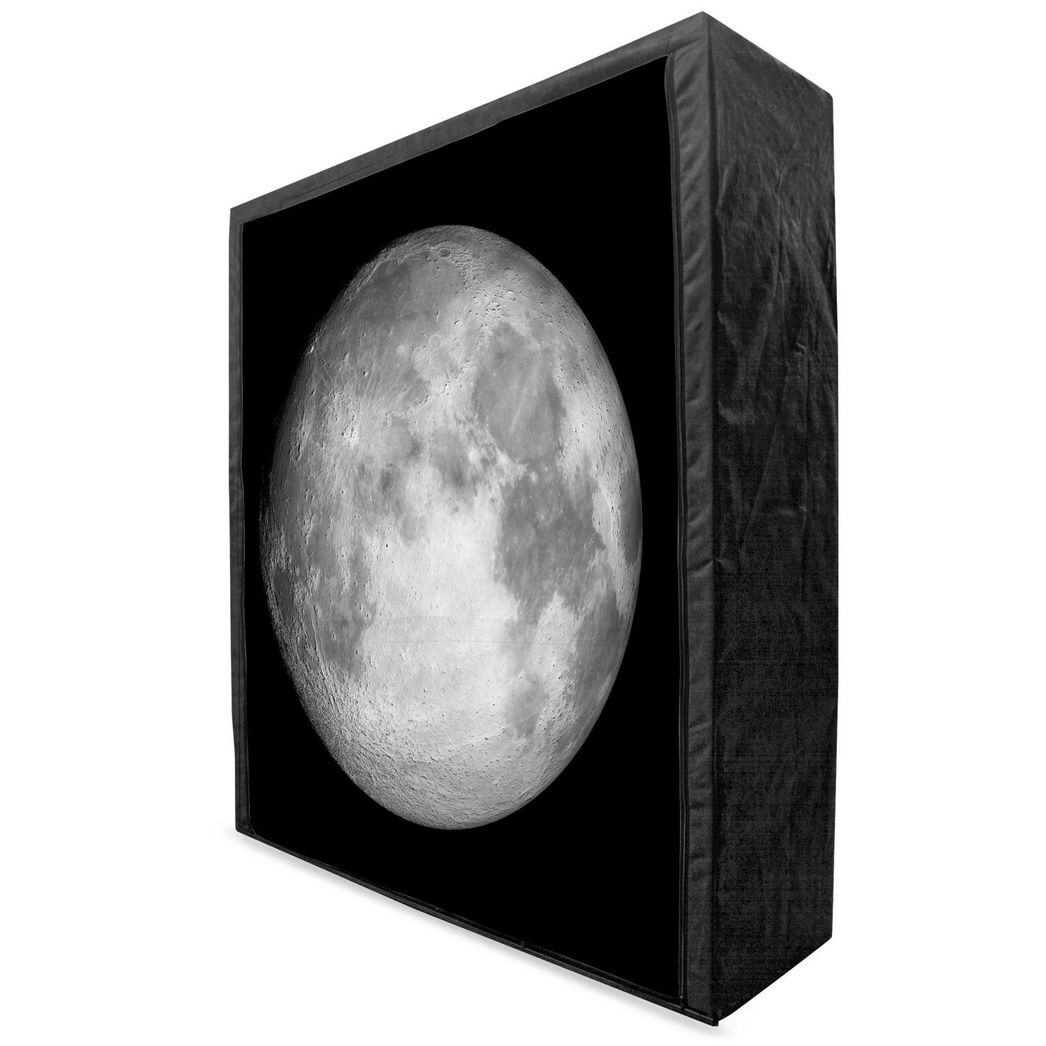 Ambesonne Galaxy Portable Fabric Wardrobe with Moon & Planet Print - 59