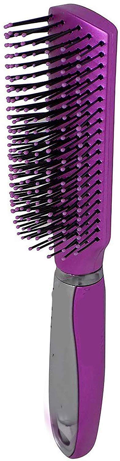 AASA Flat Hair Brush for Women & Girls - Detangling & Styling Brush for Straight & Curly Hair - Multicolor Hairbrush for Home, Travel & Salon Use