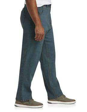 Harbor Bay by DXL Men's Big and Tall Comfort Stretch Jeans for Casual Wear & Work | Relax Fit Denim Pants for Everyday Comfort
