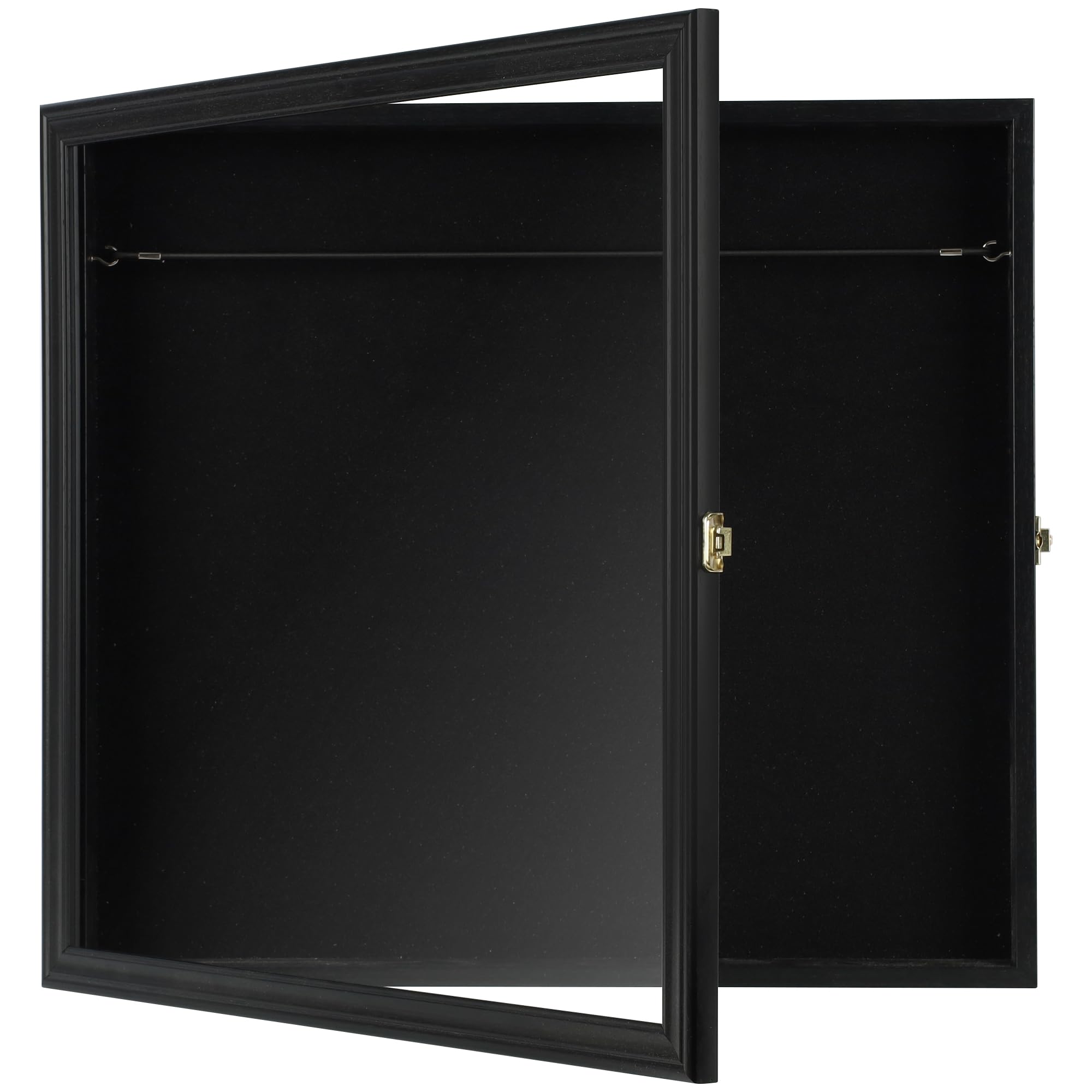 DisplayGifts 16 Baseball Mini Bat Display Case - UV Protected Wall Mounted Cabinet for 18