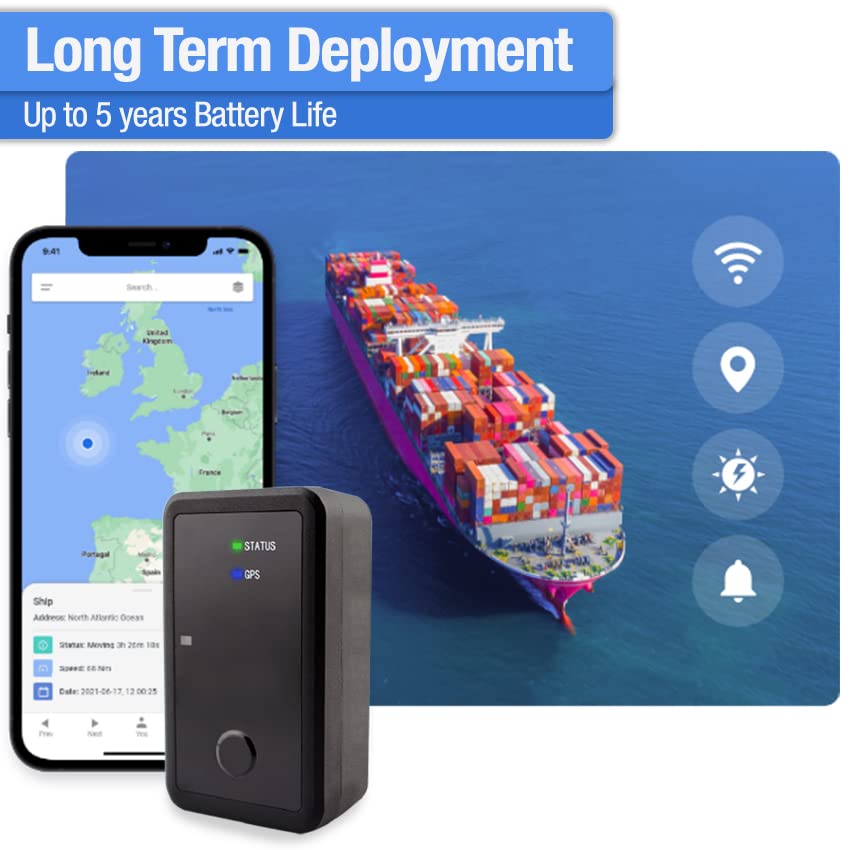 Rewire Security AT50 4G LTE GPS Tracker for Vehicles & Assets - 5 Year Battery Life with 12 Months Service - Real-Time Tracking for Fleet Management, Equipment Monitoring & Anti-Theft Protection