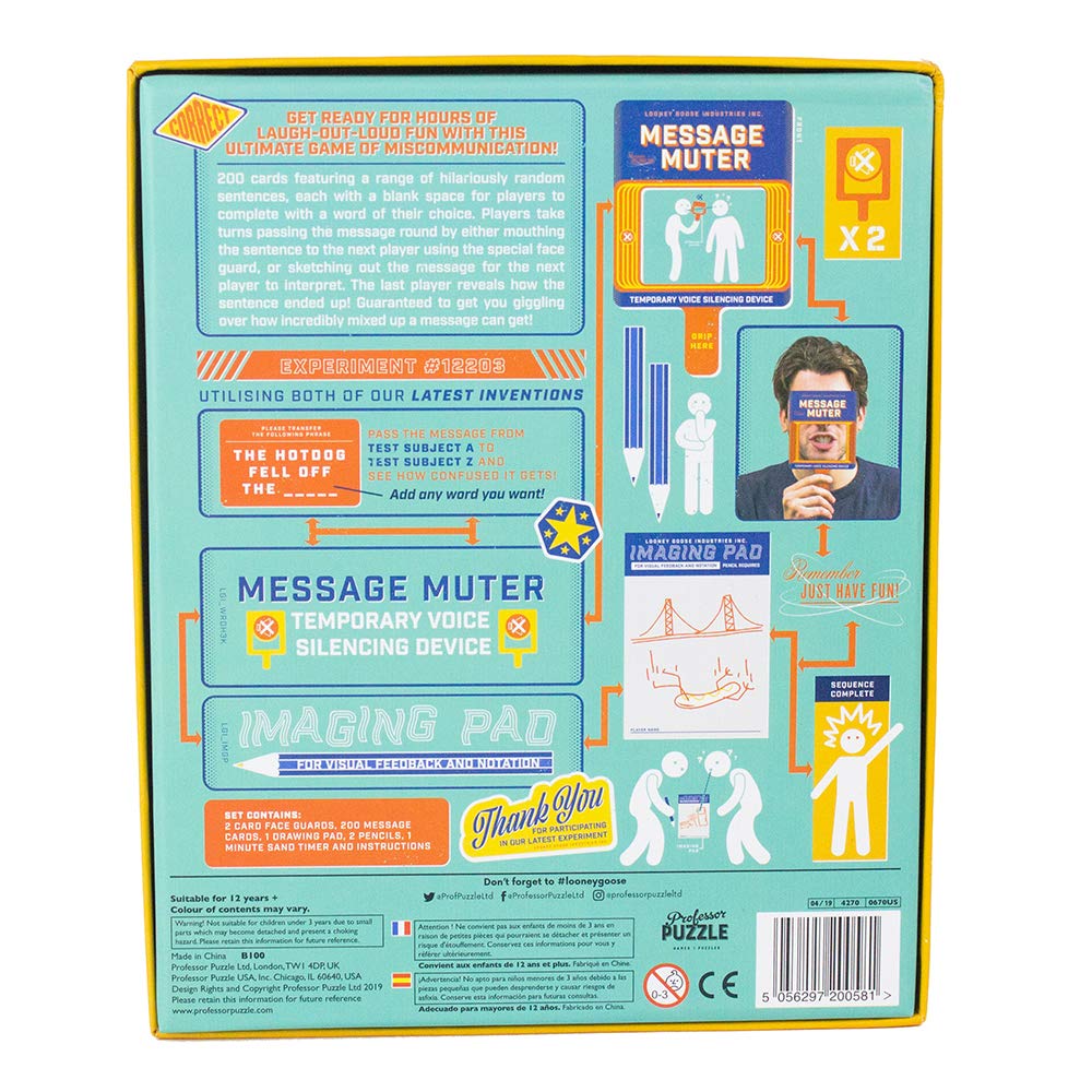 Mixed Messages - Lip Reading & Drawing Party Game for Families | Hilarious Miscommunication Fun by Looney Goose | Perfect for Game Nights, Parties & Family Gatherings