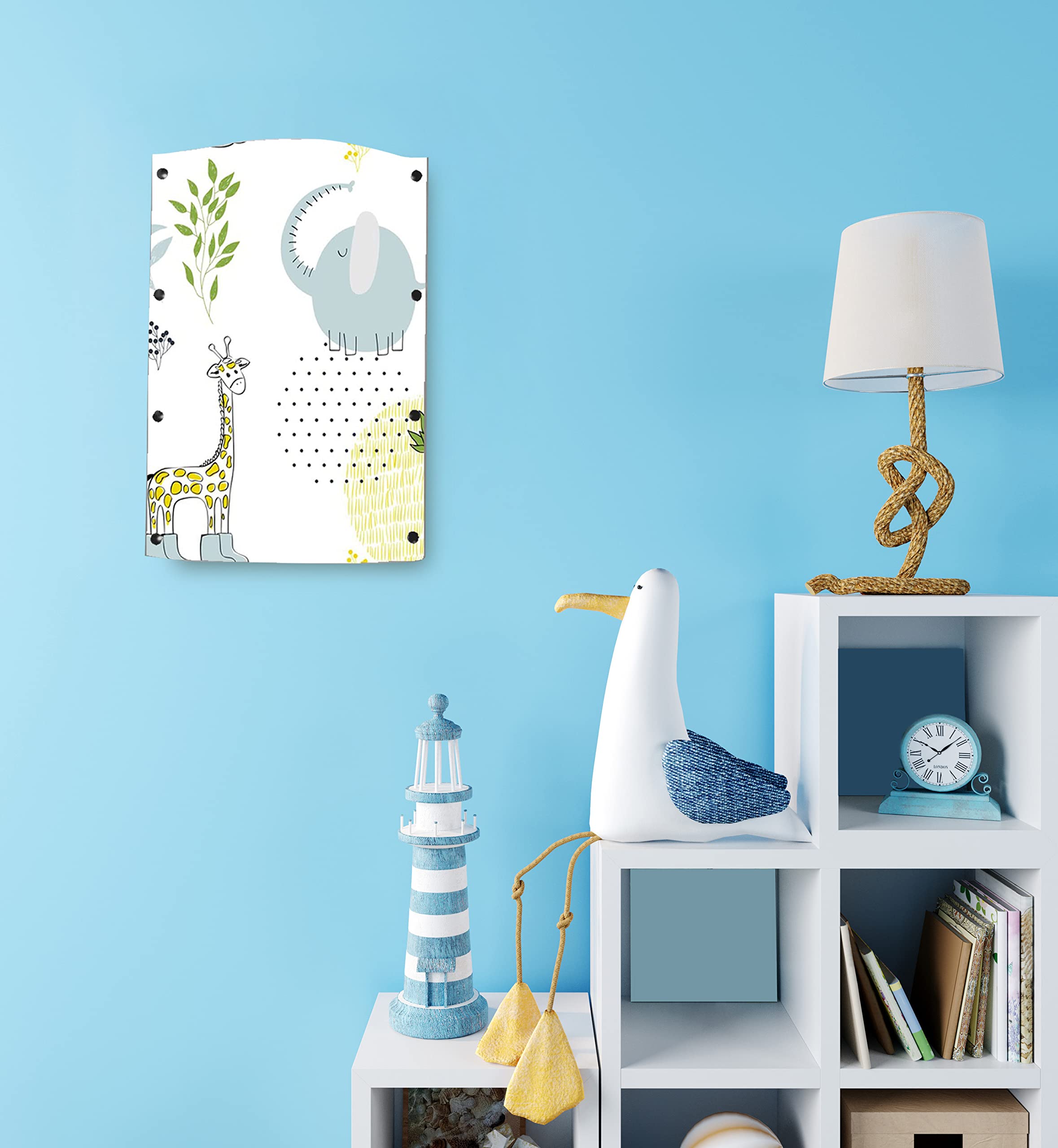 ARTISPI Kids Wall Lamp - Night Light for Children's Bedroom, Nursery & Playroom - 35x40cm LED House Shape Light with Fun Graphics - Perfect Gift for Boys & Girls - Creates a Cozy & Magical Ambience for Sleep & Playtime