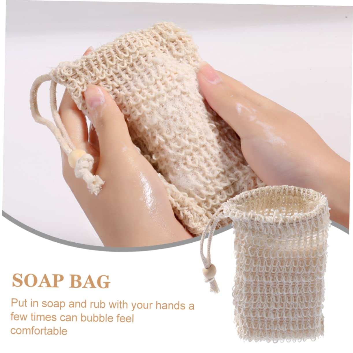 CANIGHT 6Pcs Soap Pouches - Foaming Mesh Soap Saver Bags for Bar Soap, Travel & Home Use - Reusable Soap Sacks for Shower, Bath, Camping and Gym