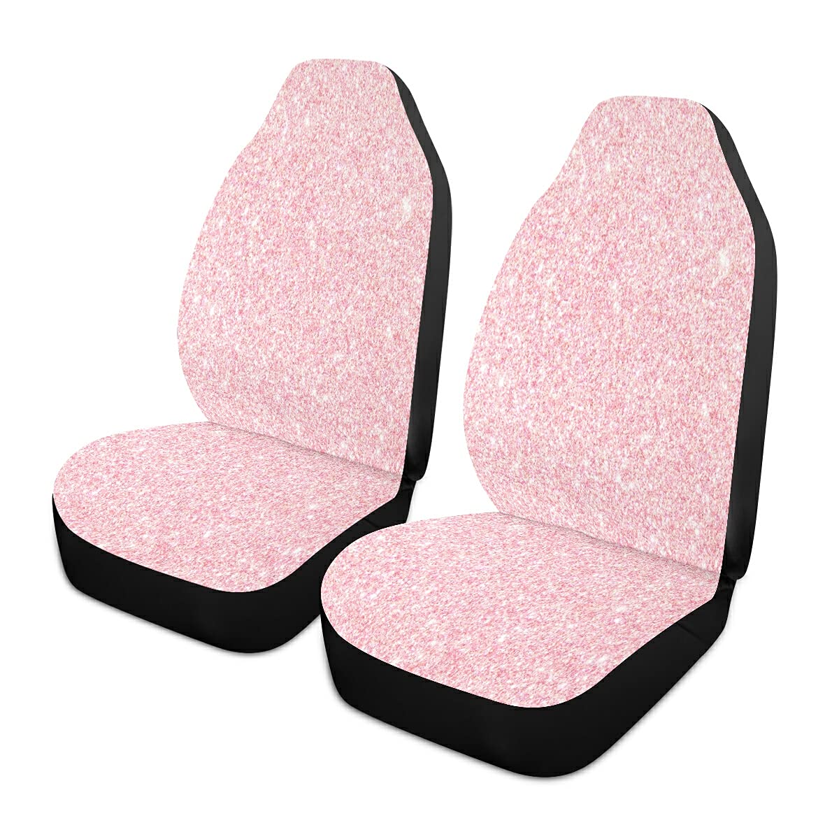 Pink Glitter Breathable Car Seat Cover - Universal Fit for Cars, SUVs, Trucks & Vans - 1pc Seat Protector for Comfort & Style | Perfect for Daily Commute, Road Trips & Vehicle Protection