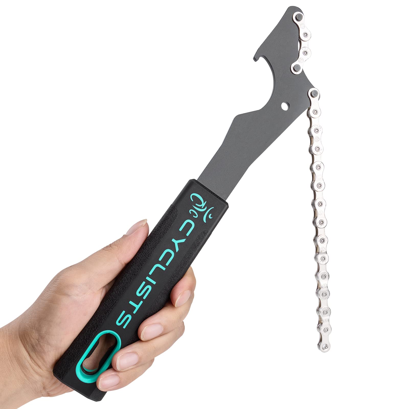 Bike Cassette Removal Tool Kit - Professional Bicycle Sprocket Removal Tools with Chain Whip & Lockring Tool - Compatible with Shimano HG Freewheel Cassette - Includes 5mm & 12mm Guide Pins - Perfect for Bike Maintenance, Repair & Drivetrain Upgrades