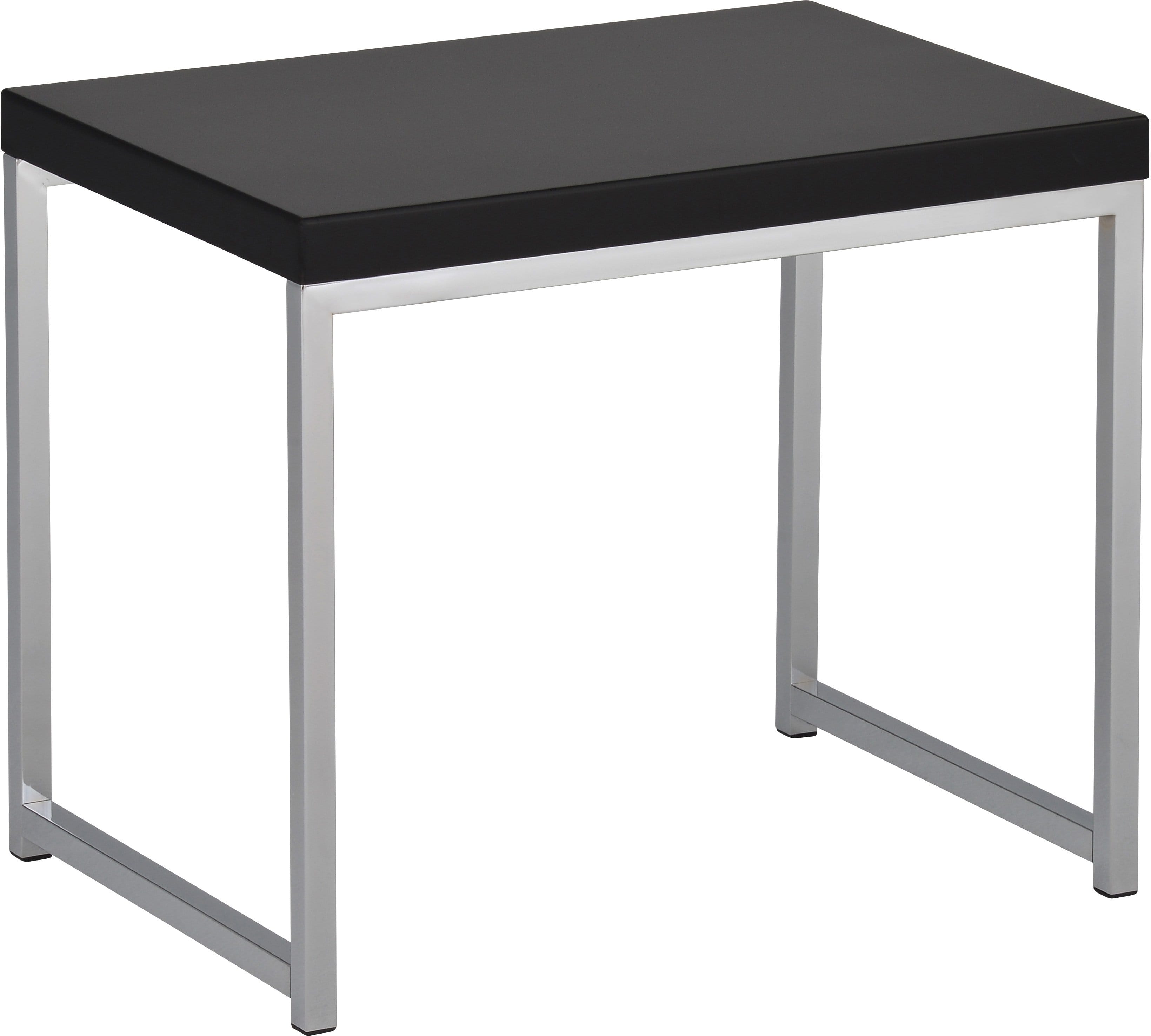 Office Star Ave Six Wall Street End Table - White Finish, Modern Side Table for Living Room, Bedroom, or Office [WST09] - Perfect for Small Spaces, Accent Decor, and Holding Lamps or Books
