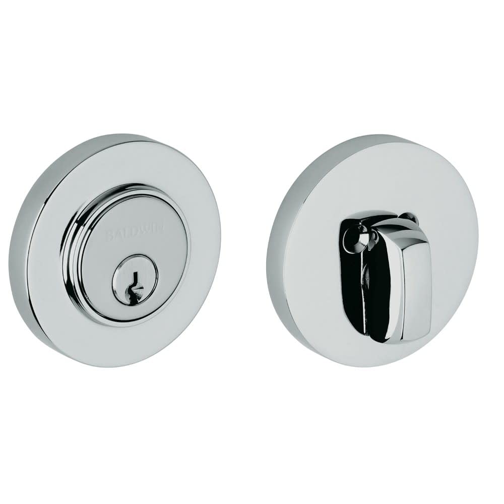 Baldwin Hardware 8244.260 Single Cylinder Deadbolt Lock - High Security Door Lock for Home, Office & Commercial Use