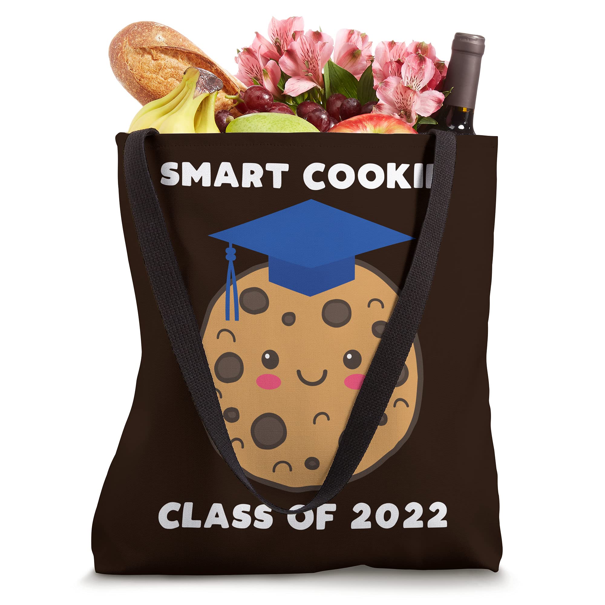 Smart Cookie Class Of 2022 Graduation Tote Bag - Perfect for High School & College Graduation Celebrations, Senior Gifts & Campus Life