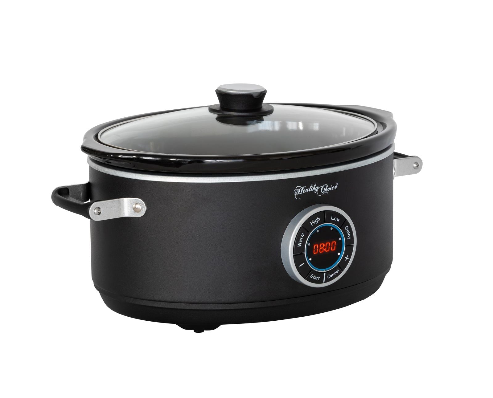 6.5L Digital Slow Cooker with Ceramic Pot - 300W Energy Efficient, LED Display & 3 Cooking Programs - Perfect for Family Dinners, Meal Prep & Party Buffets