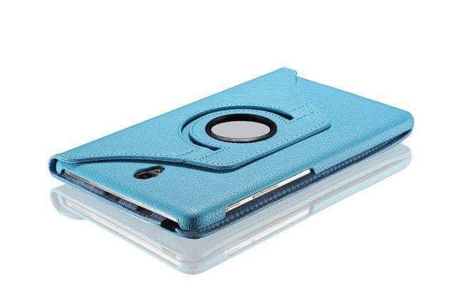 360° Rotating Leather Look Stand Cover Case for Samsung Galaxy Tab A 10.5 (2018) T590 T595 - Perfect for Work, Study & Entertainment