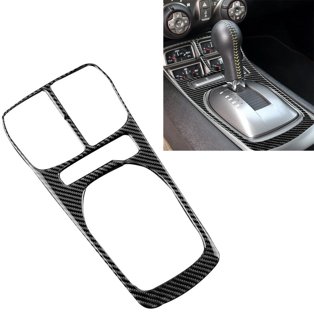 17-Piece Carbon Fiber Center Console Sticker Trim Kit for 2010-2015 Camaro - Interior Accessories Upgrade Set (Excluding GPS) - Perfect for Car Enthusiasts & Customization Projects