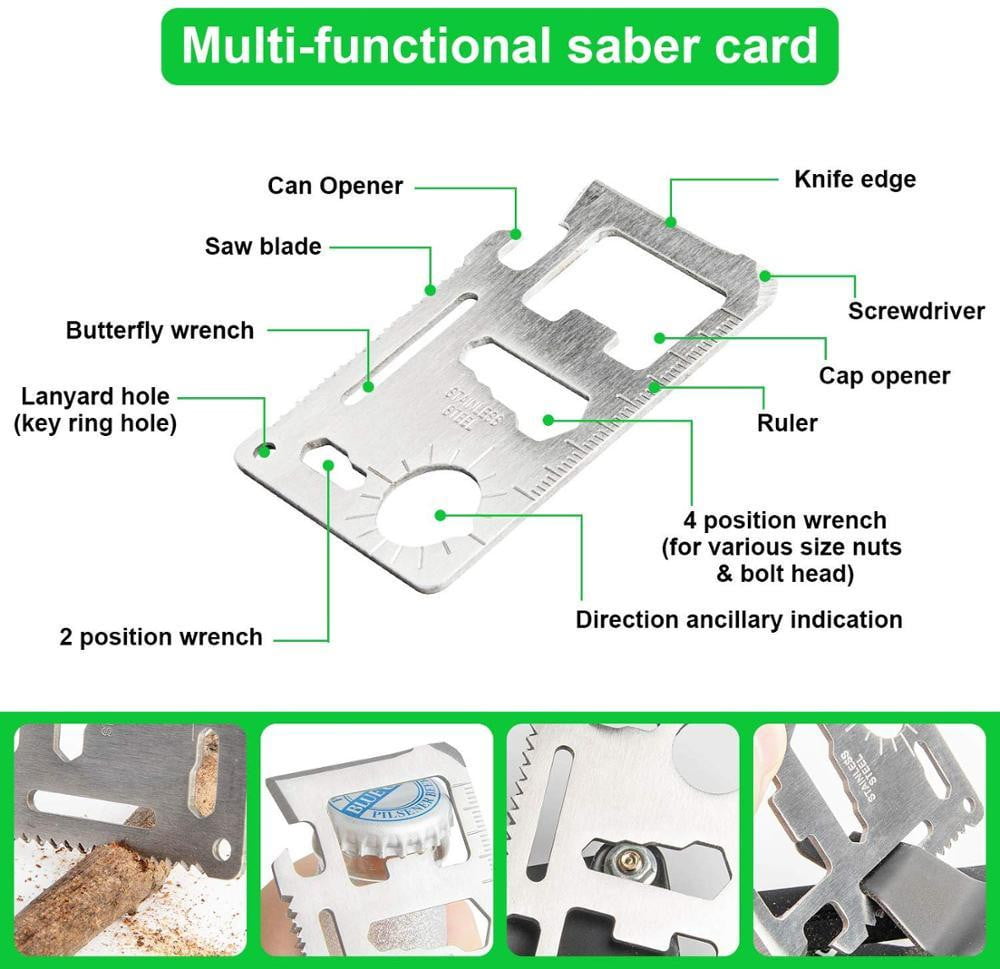 18-in-1 Outdoor Survival Kit - Multi-Function Tactical Gear for Camping, Hiking & Emergency Preparedness | First Aid, SOS & Wilderness Defense Equipment for Adventure Travel & Outdoor Survival Scenarios