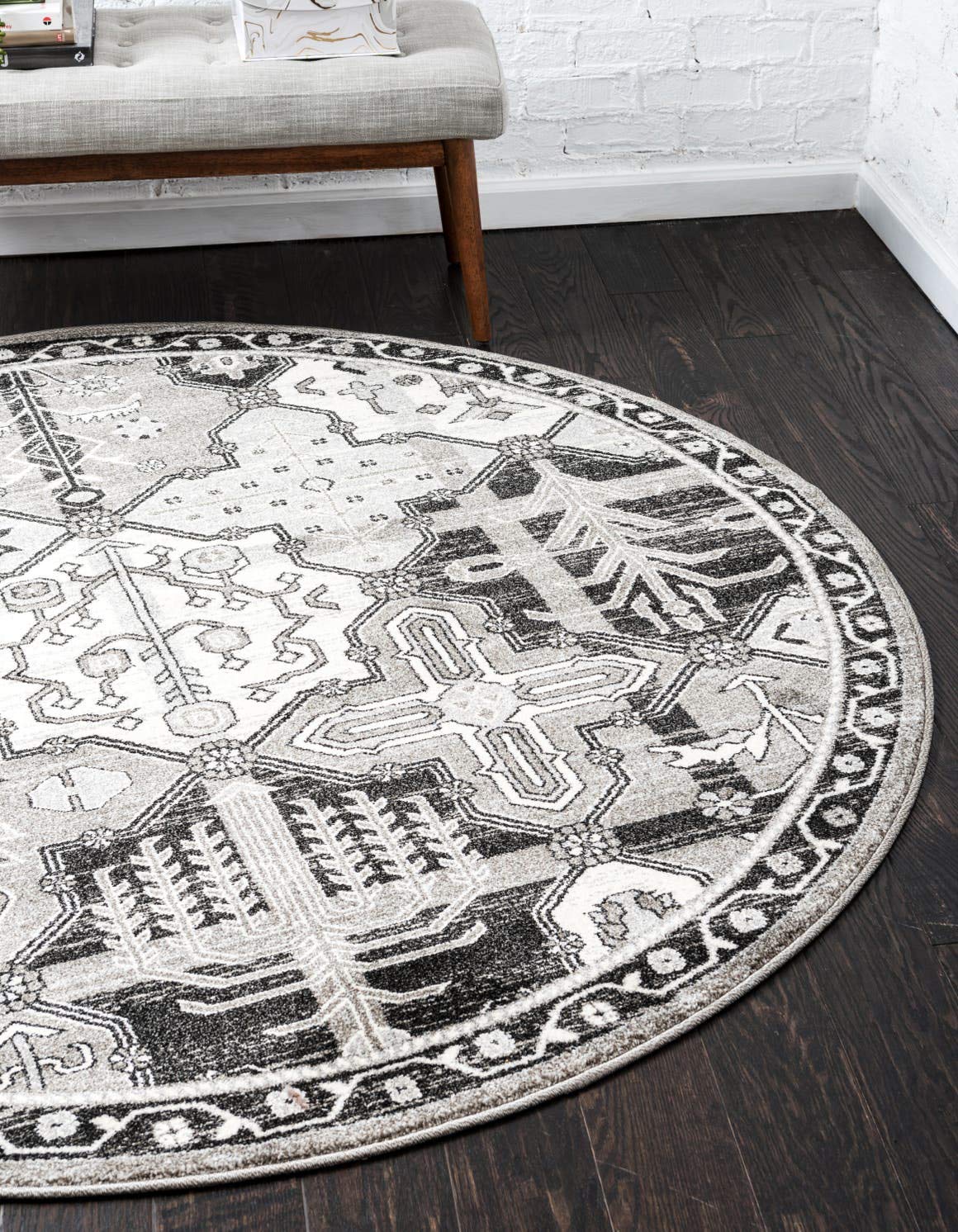Unique Loom La Jolla Collection Patchwork Vintage Farmhouse Contemporary Area Rug 6'1