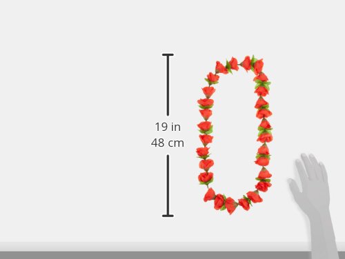 Elegant Rose Lei - Perfect for Luau Party, Hawaiian Theme Events & Summer Celebrations (1 Count) - Great for Bridal Showers, Graduations & Beach Weddings