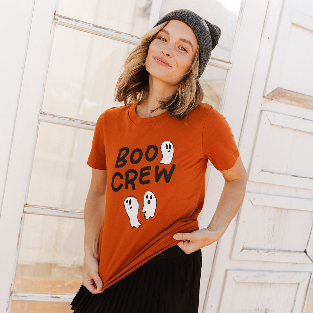 Burnt Orange Boyfriend Tee - Soft Oversized Women's T-Shirt | Casual Comfort Wear for Everyday, Lounge & Street Style
