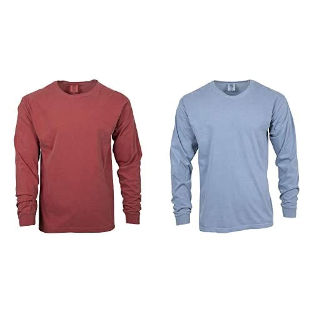 Comfort Colors Adult Long Sleeve T-Shirt Style 6014 - Soft Cotton Crewneck Tee for Men & Women - Perfect for Casual Wear, Work & Everyday Comfort