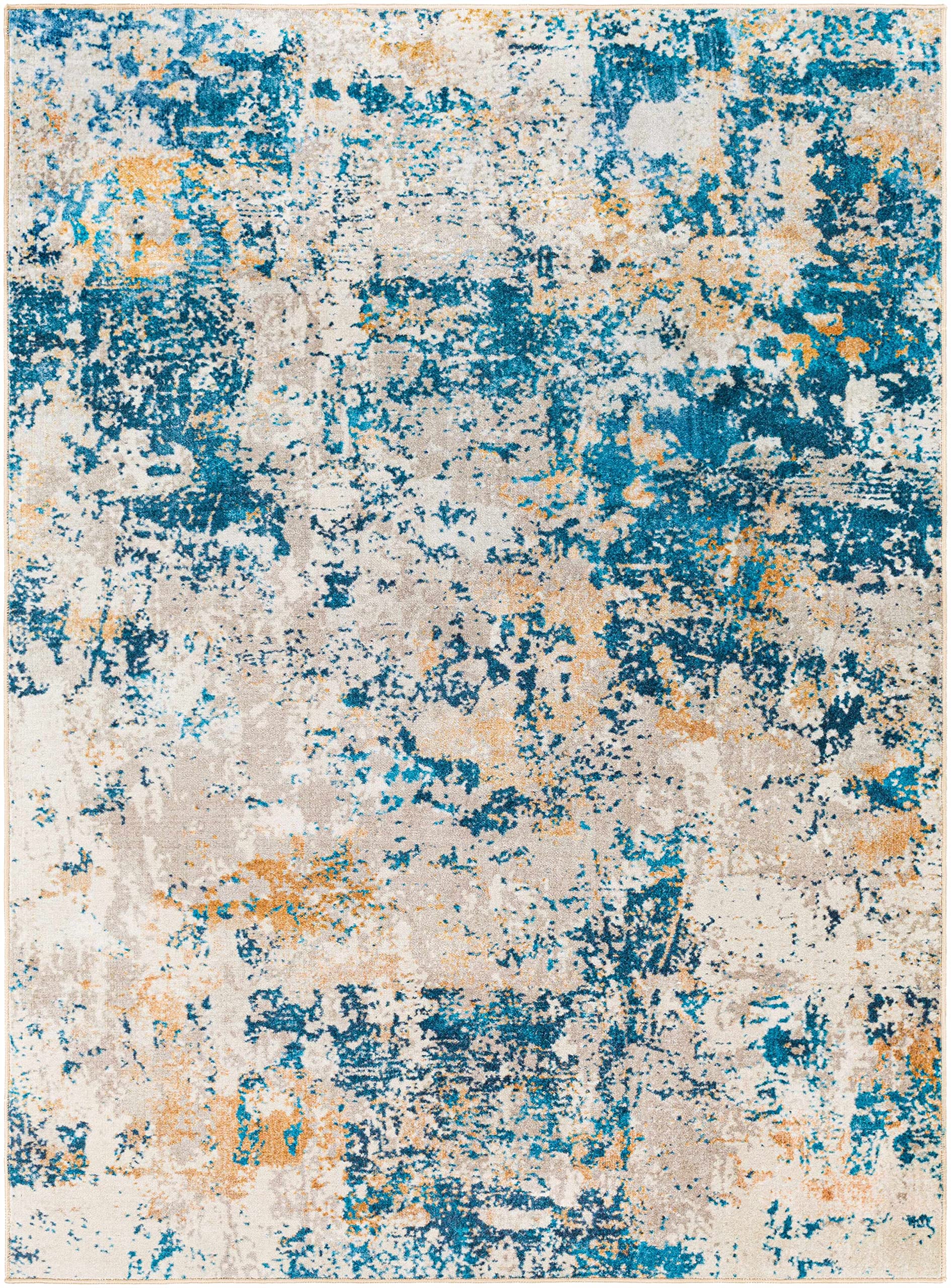 Hauteloom Kabarnet Machine Washable Area Rug - Blue, Brown, Red - 8'10