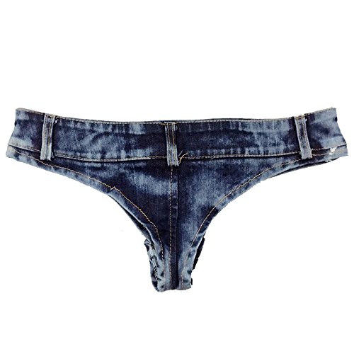 Sexy High Waisted Denim Shorts for Women - Ripped Party Shorts with Thong Cut for Nightclub & Festival Outfits | Perfect for Clubbing, Concerts, and Summer Vacations