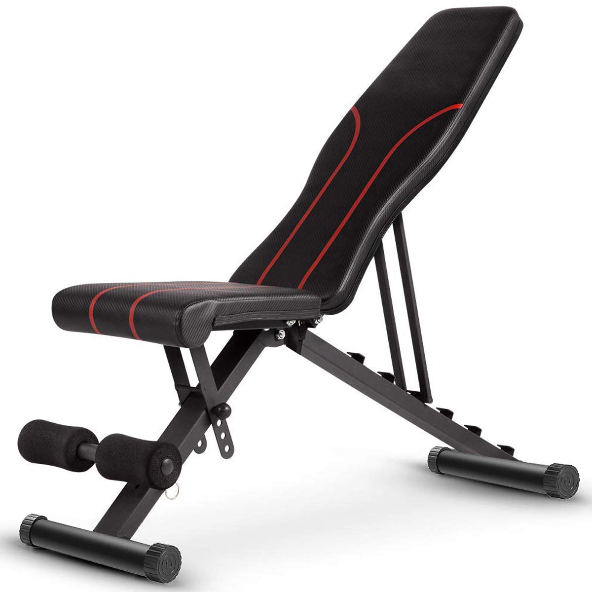 ZZLYY Adjustable Weight Bench for Home Gym - Full Body Workout Bench for Strength Training, Sit-Ups & Ab Exercises - Perfect for Home Fitness & Small Space Workouts