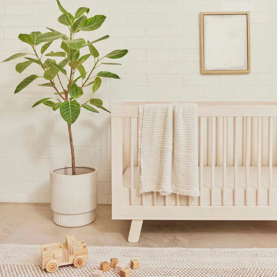 Babyletto Hudson 3-in-1 Convertible Crib in Washed Natural - Modern Nursery Furniture for Newborn to Toddler | Perfect for Small Spaces & Gender-Neutral Nursery Decor