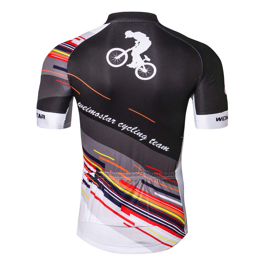 **Men's Full Zip Cycling Jersey - Breathable Bike Shirt for Racing & Training - Perfect for Road Biking, Mountain Biking & Outdoor Sports**