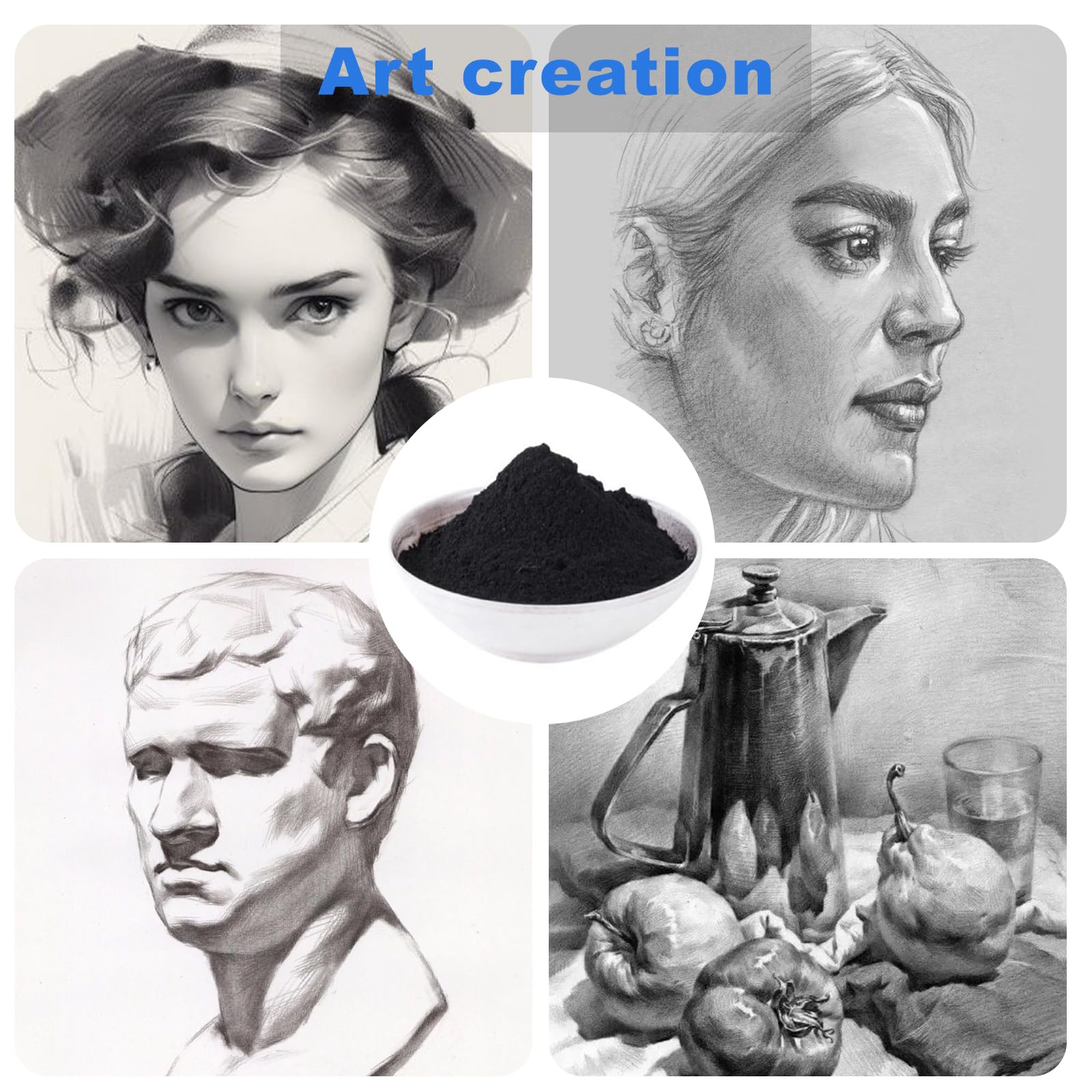 Ultra-Fine 44-Micron Pure Graphite Powder - 2 LB Dry Lubricant for Locks, Pencils & Machinery | Premium Sketching & Drawing Powder for Artists | Ideal for DIY Projects, Metalworking & Art Supplies