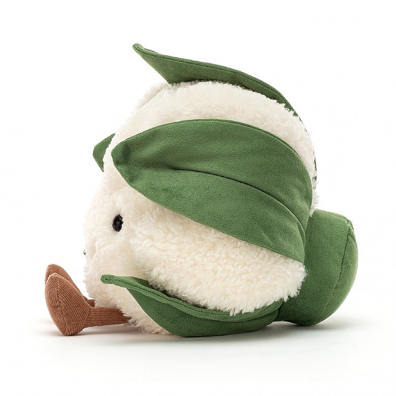 Amuseable Cauliflower Plush Toy - Cute & Soft Stuffed Vegetable for Kids & Adults | Perfect Gift for Veggie Lovers, Home Decor, and Stress Relief