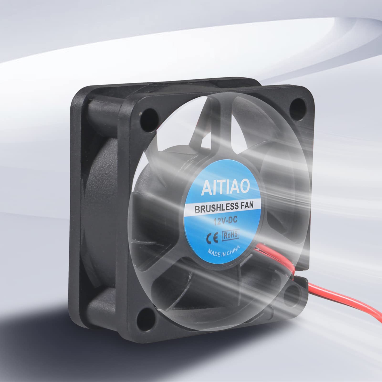 4Pcs 5020 Brushless Cooling Fan - 50mm x 50mm x 20mm DC 12V Quiet Muffin Fan with Oil Bearing - High Speed Cooling for 3D Printers, CPU Coolers, PC Case & DIY Ventilation Projects - Perfect for Gaming Rigs & Electronics Cooling