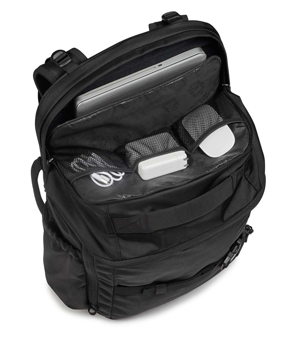 JanSport Venture Backpack - Lightweight & Durable Black Daypack for School, Travel & Outdoor Adventures | Water-Resistant & Comfortable for Hiking, Commuting & College