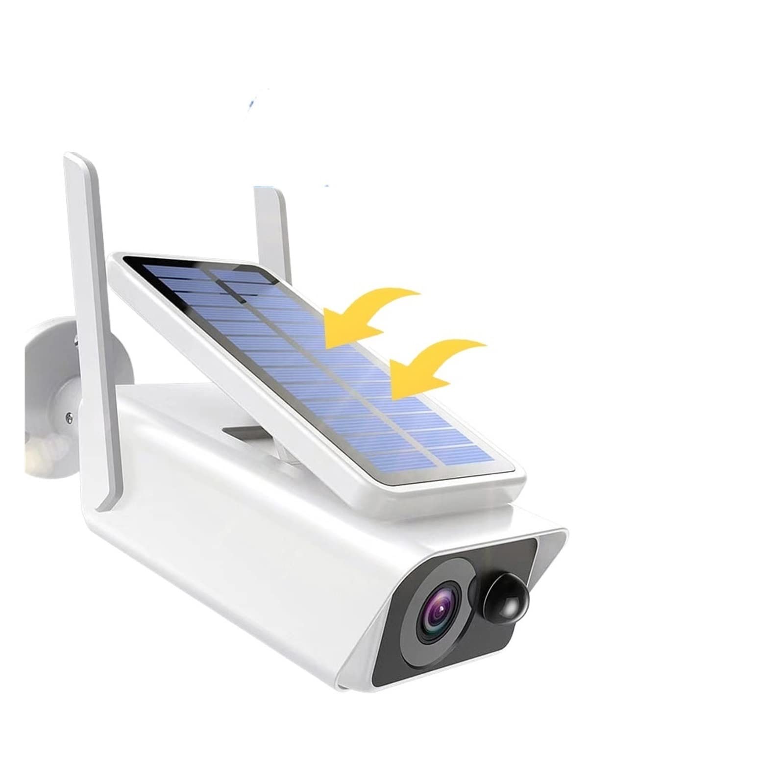 SilteD 5MP Solar Security Camera Outdoor - WiFi Wireless Solar Powered Camera with Built-in Battery, PIR Motion Detection, 30M Night Vision & 128GB Card - Perfect for Home, Garage, Yard & Business Surveillance