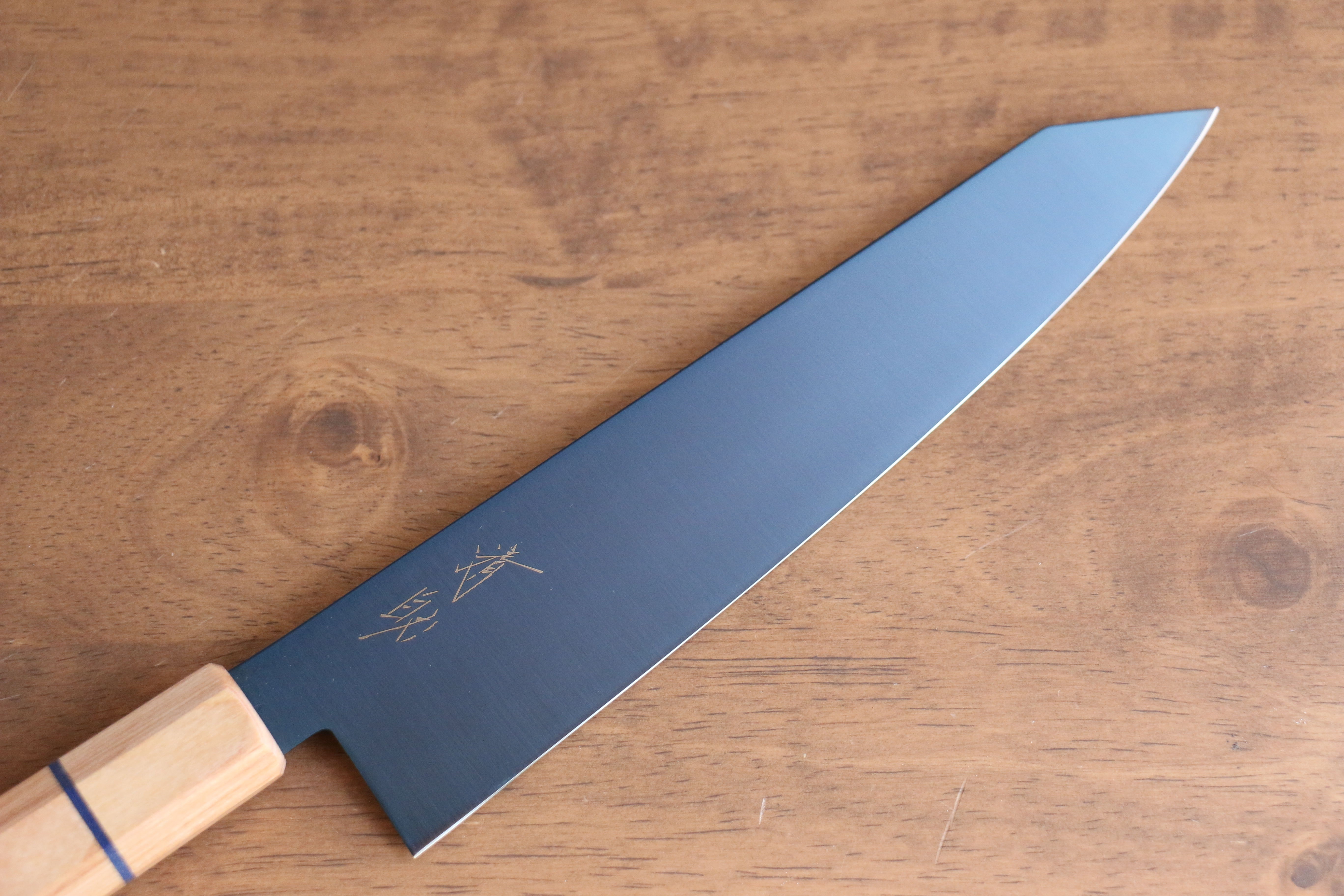 Seisuke SK 85 Kiritsuke Gyuto Japanese Chef Knife 210mm - Ion Plating Blade, White Wood Handle - Perfect for Sushi, Sashimi & Precision Cutting