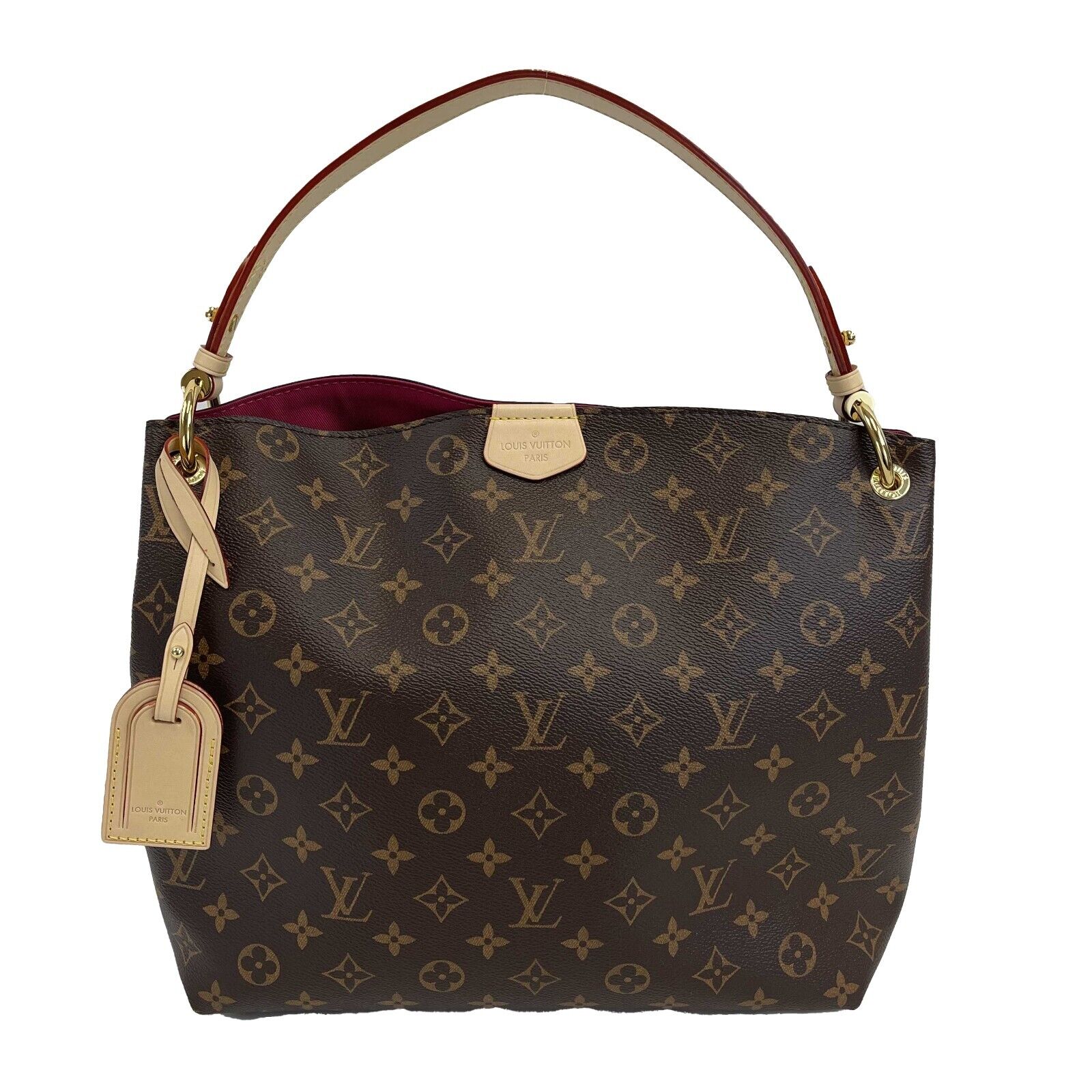 Authentic Louis Vuitton Graceful PM Shoulder Bag - Brown Monogram Canvas - New Without Tags | Perfect for Work, Travel & Everyday Luxury Fashion Accessory