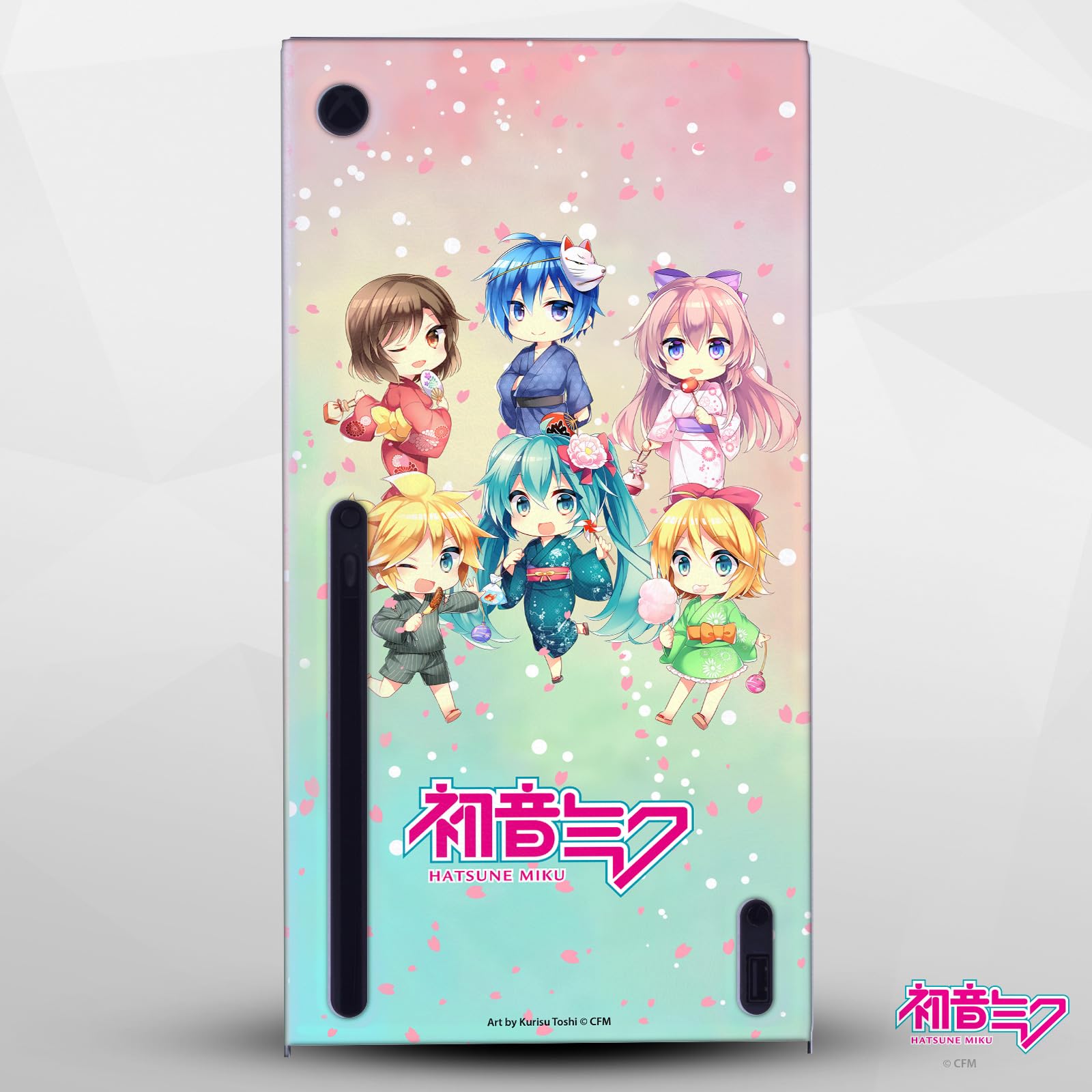 Official Hatsune Miku Character Graphics Console Wrap Compatible with Xbox Series X - Anime Gaming Skin for Xbox Series X Protection & Customization - Perfect for Gamers & Anime Fans
