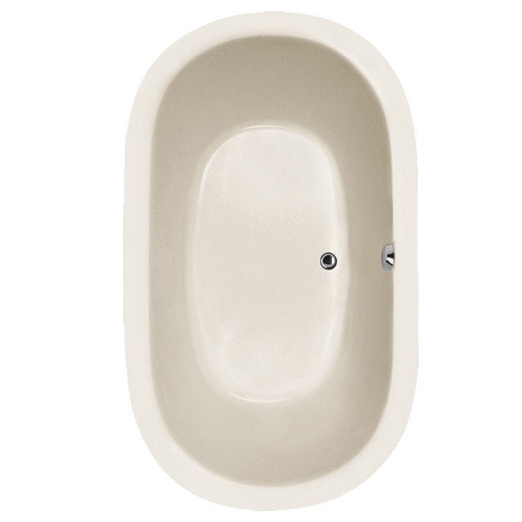 Lorraine Drop-In Acrylic Air Tub - 8 Jet Oval Bathtub, 74 x 44 x 22 Inches, Biscuit Color | Luxury Soaking Tub for Spa Bathroom, Relaxation & Modern Home Design