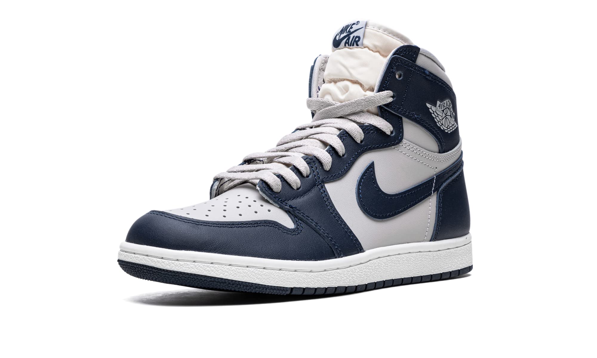 Jordan Men's Air 1 High 85 Basketball Shoes BQ4422-400 Georgetown Blue - Size 8.5 - Retro Sneakers for Casual Wear & Street Style