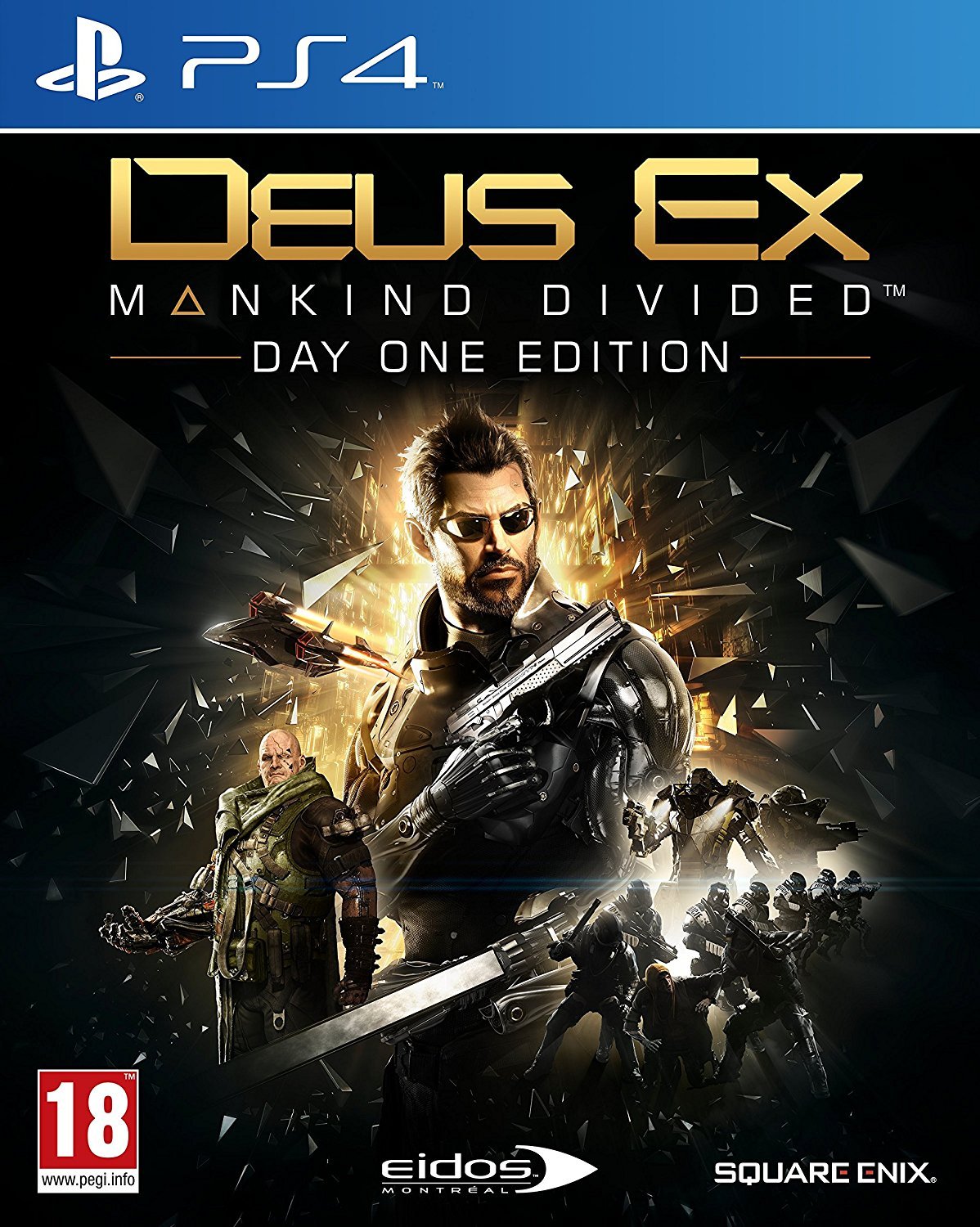 Deus Ex: Mankind Divided - Day One Edition for PlayStation 4 (PS4) - Italian Language Version | Action RPG Game for Sci-Fi Fans | Perfect for Single Player Gaming Experience