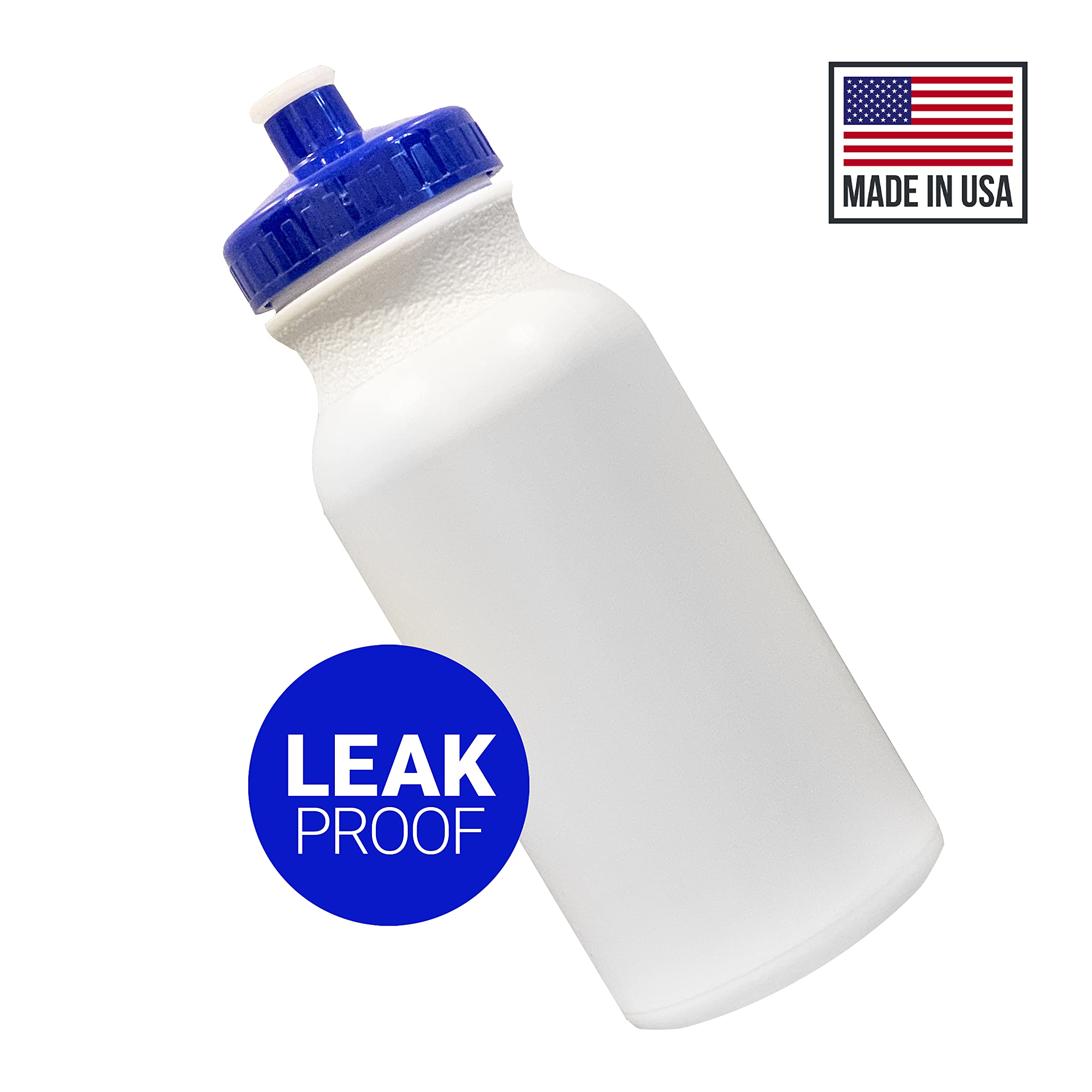 20oz Reusable Water Bottles (20 Pack) - BPA Free, Leak Proof, Made in USA, HDPE Plastic, 591ml - Perfect for Gym, Hiking, Camping, Office & Daily Hydration