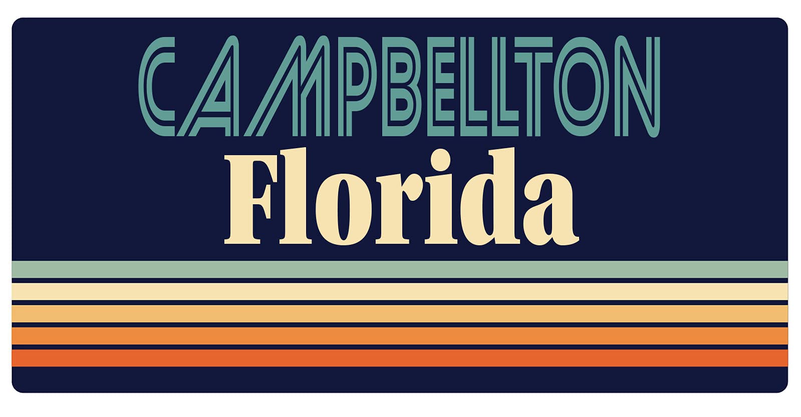 Vintage Florida Fridge Magnet - Campbellton Retro Design 5