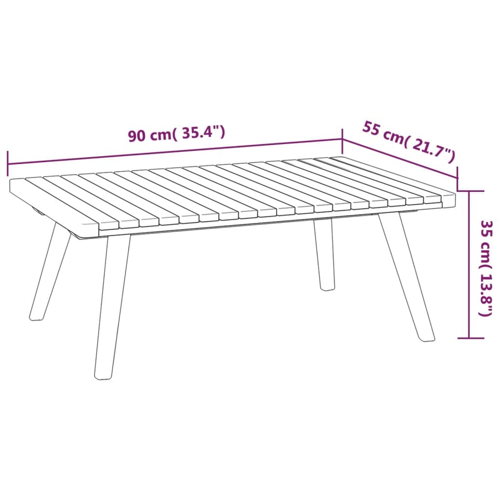 vidaXL Solid Acacia Wood Patio Lounge Set with Cushions - Rustic Outdoor Furniture for Patio, Terrace, Garden - Durable & Weather-Resistant - Perfect for Relaxing, Entertaining & Outdoor Dining