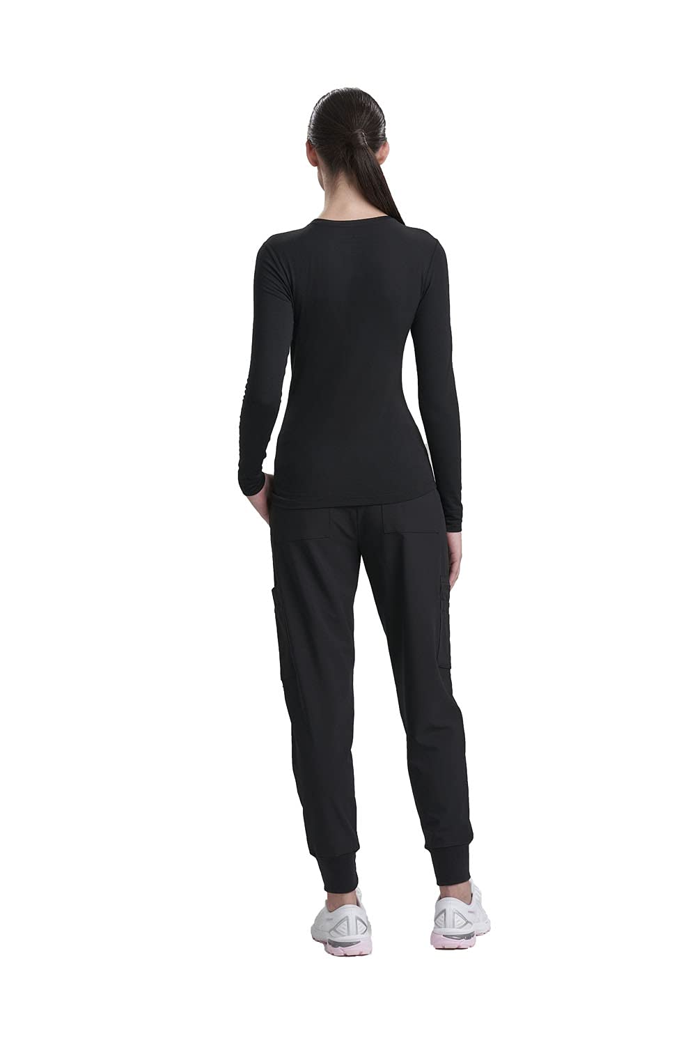 Care+Wear Women's Ultimate Long Sleeve Underscrub Shirt - Moisture Wicking, Ultra-Soft & Wrinkle-Resistant Nursing Undershirt for Comfort at Work | Perfect for Healthcare Professionals, Nurses & Medical Staff