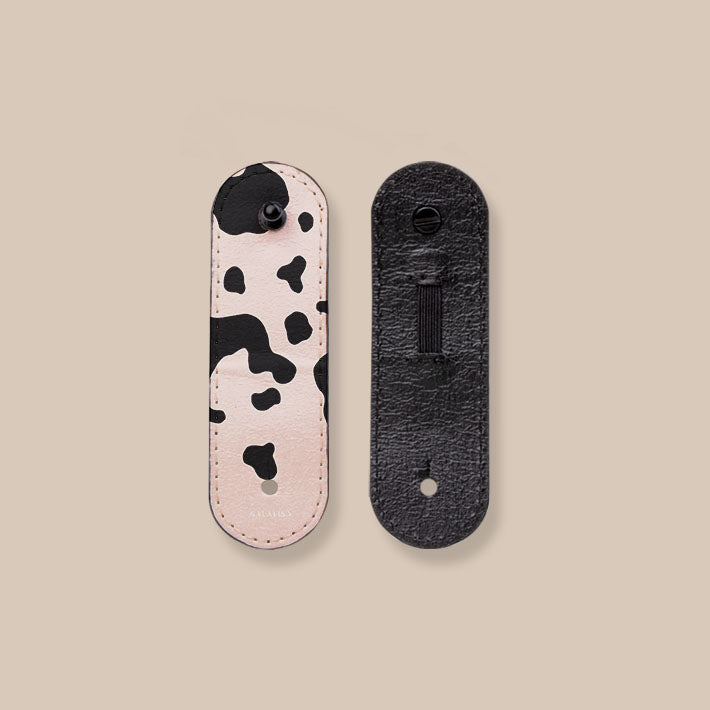 Eco-Friendly Pink Cow EcoWrap Cord - Sustainable Cable Organizer for Home & Office Use | Tangle-Free Cord Management Solution for Desks, Travel & DIY Projects
