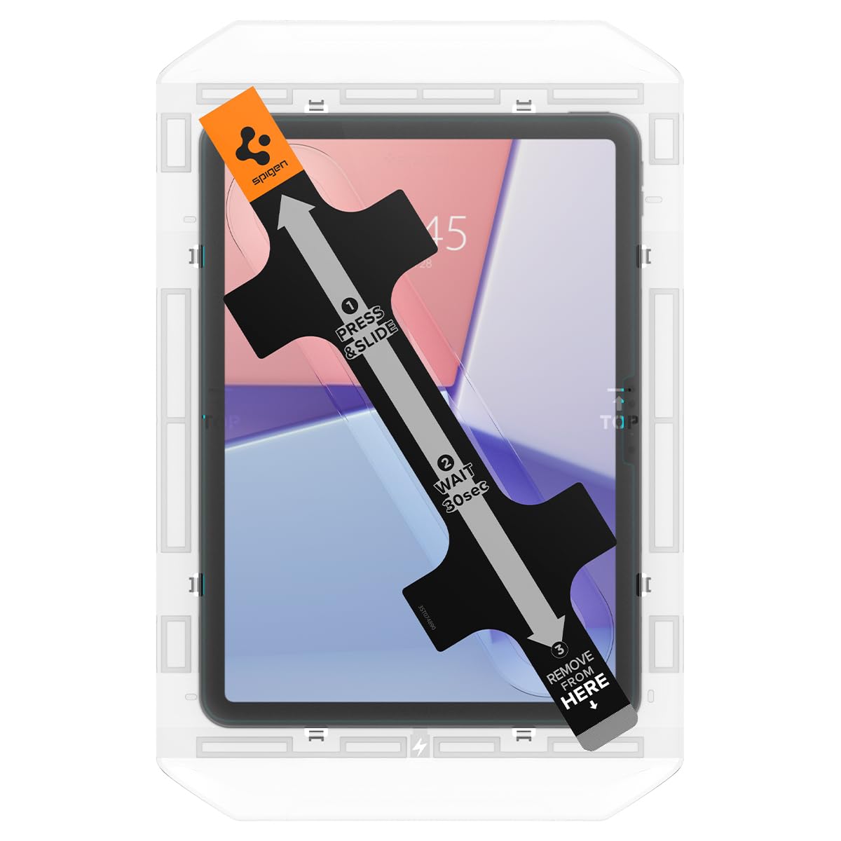 Spigen Tempered Glass Screen Protector for iPad Air 11 inch (2024/2025 M2/M3) - 9H Hardness, Case-Friendly, EZ Fit Installation - Perfect for Work, Study & Entertainment Protection