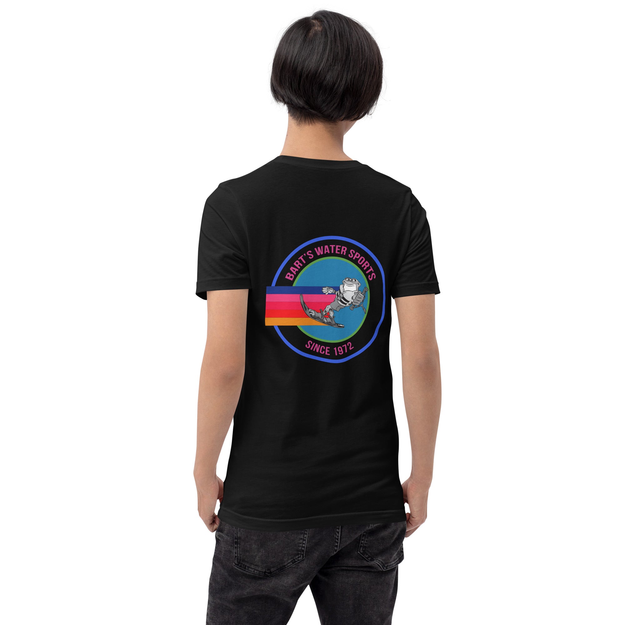 Frog Slalom Ski Unisex T-Shirt - Bart's Water Sports - Perfect for Wakeboarding, Waterskiing & Lake Adventures