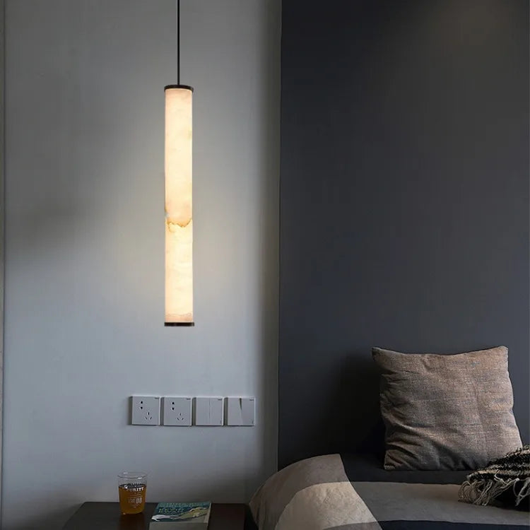 Vireo Modern Marble Pendant Light Fixture - Elegant Hanging Chandelier for Dining Room, Kitchen Island, Living Room & Bedroom Decor