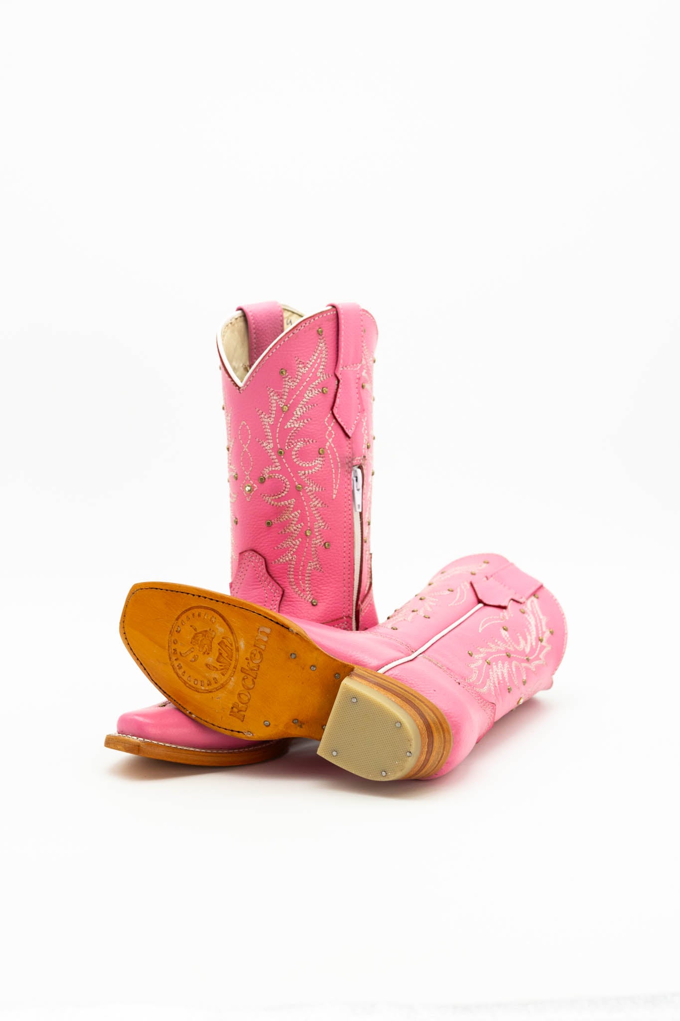 Little Girl Pearls Country Boots - Stylish Western Ankle Boots for Toddlers & Kids - Perfect for Parties, Weddings & Special Occasions